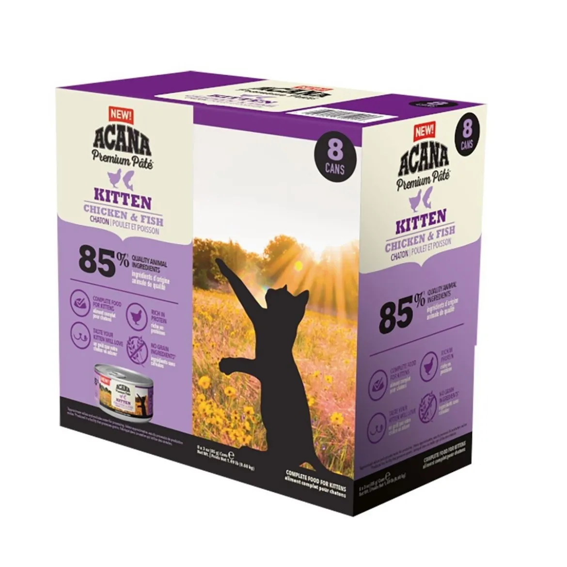 Acana Premium Pâté Kitten Våtfoder till Kattunge 8x85 g