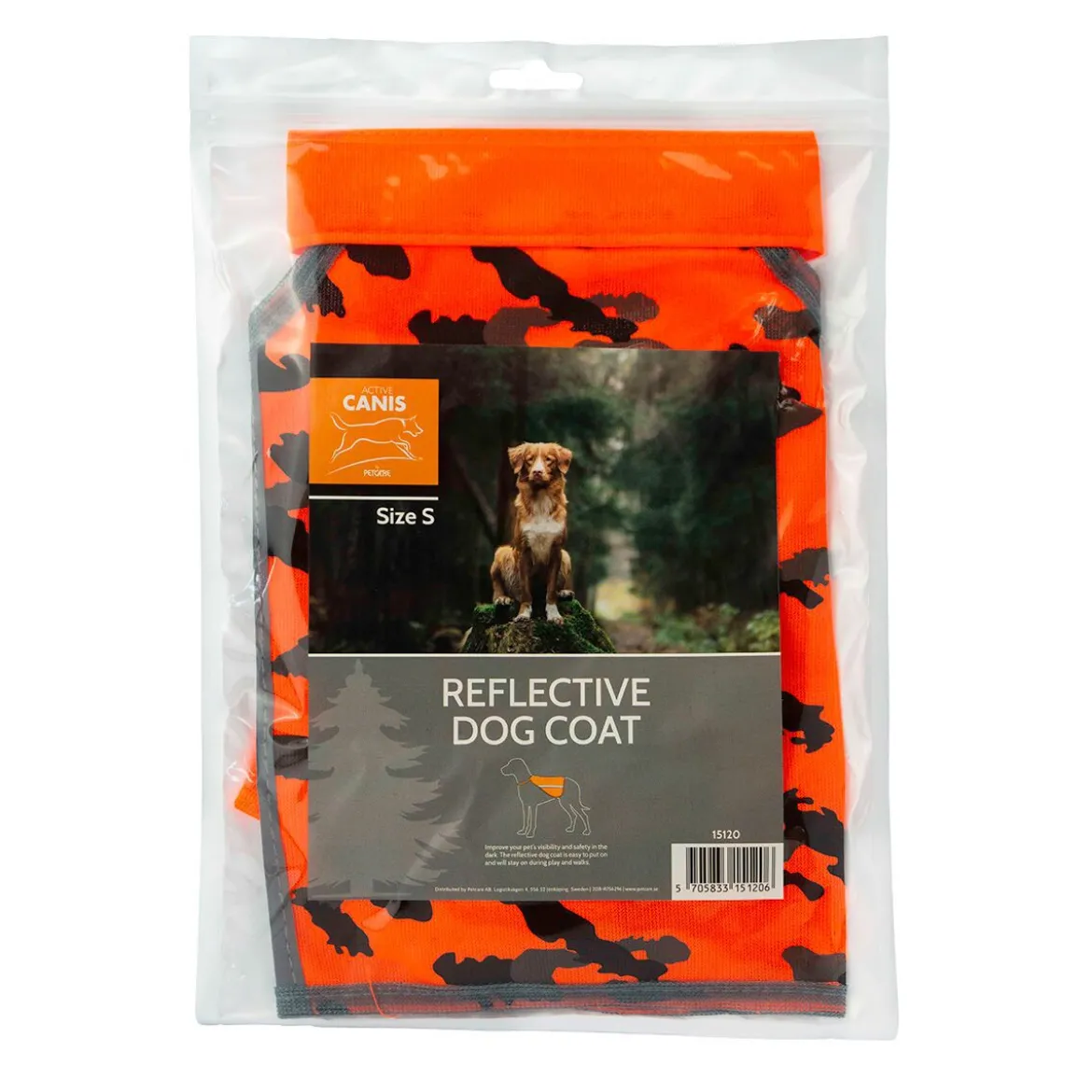 Active Canis Reflexväst till Hund Camo Orange