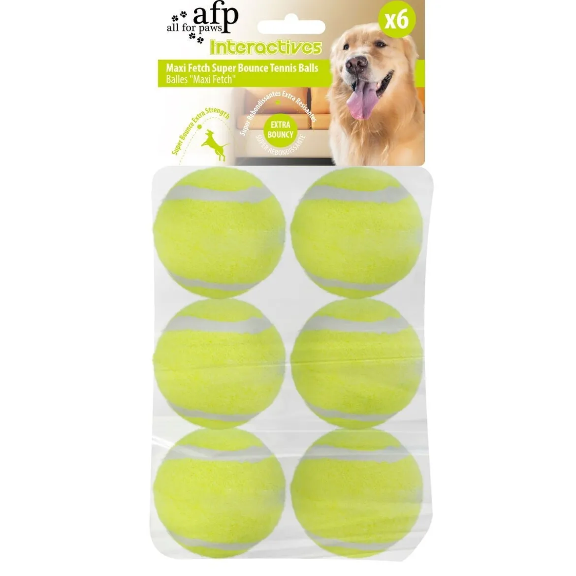 All for Paws HyperFetch Extrabollar Maxi 6,5 cm 6-pack