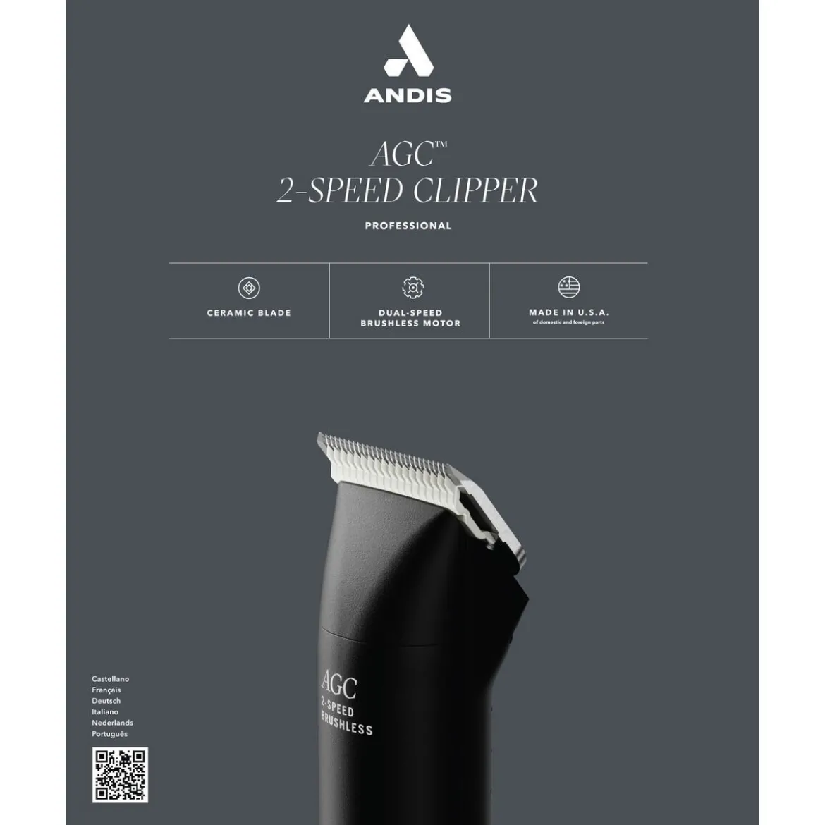 Andis AGCB 2-speed Clipper Hundtrimmer