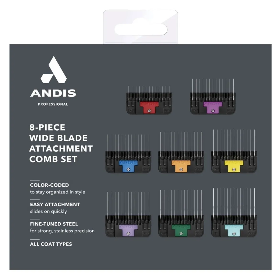 Andis Distanskammar Wide till Klippmaskin 8-pack