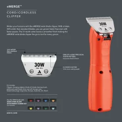 Andis eMERGE Wide Klippmaskin Orange