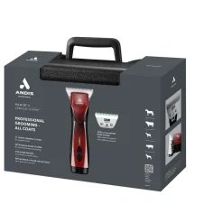 Andis Pulse ZR II Wide Klippmaskin Röd