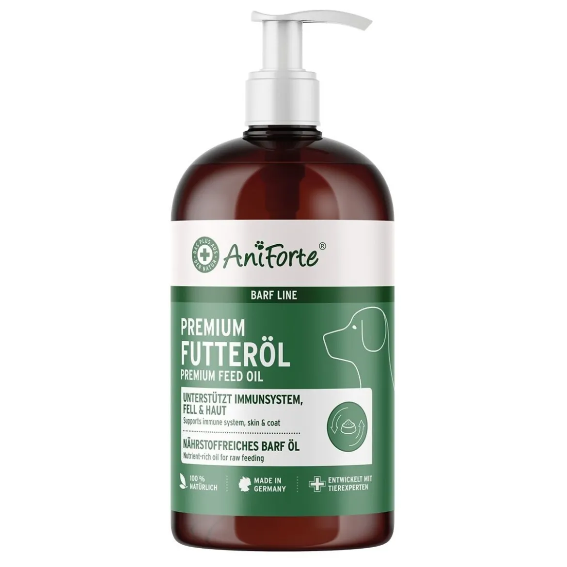 AniForte BARF-Line Premium Foderolja för Hund 500 ml