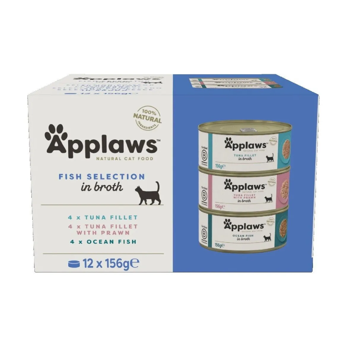 Applaws Selection in Broth Multipack Fish12x156g