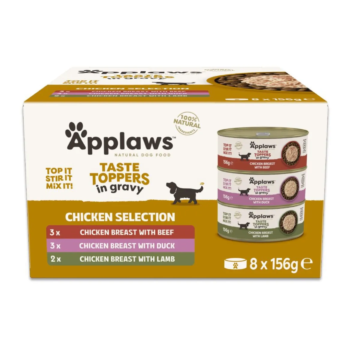 Applaws Smaksättare till Hundfoder Sås Multipack 8x156 g