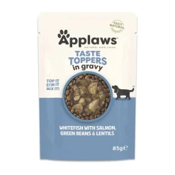 Applaws Taste Toppers Vitfisk & Lax med Bönor & Linser 85 g