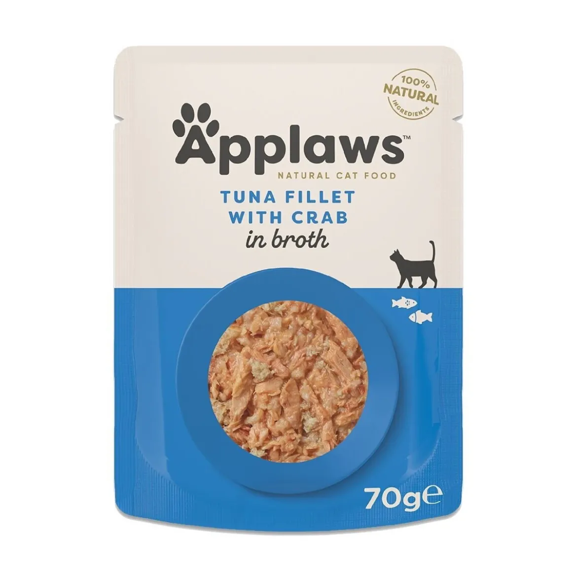 Applaws Tuna Fillet with Crab in Broth 70 g