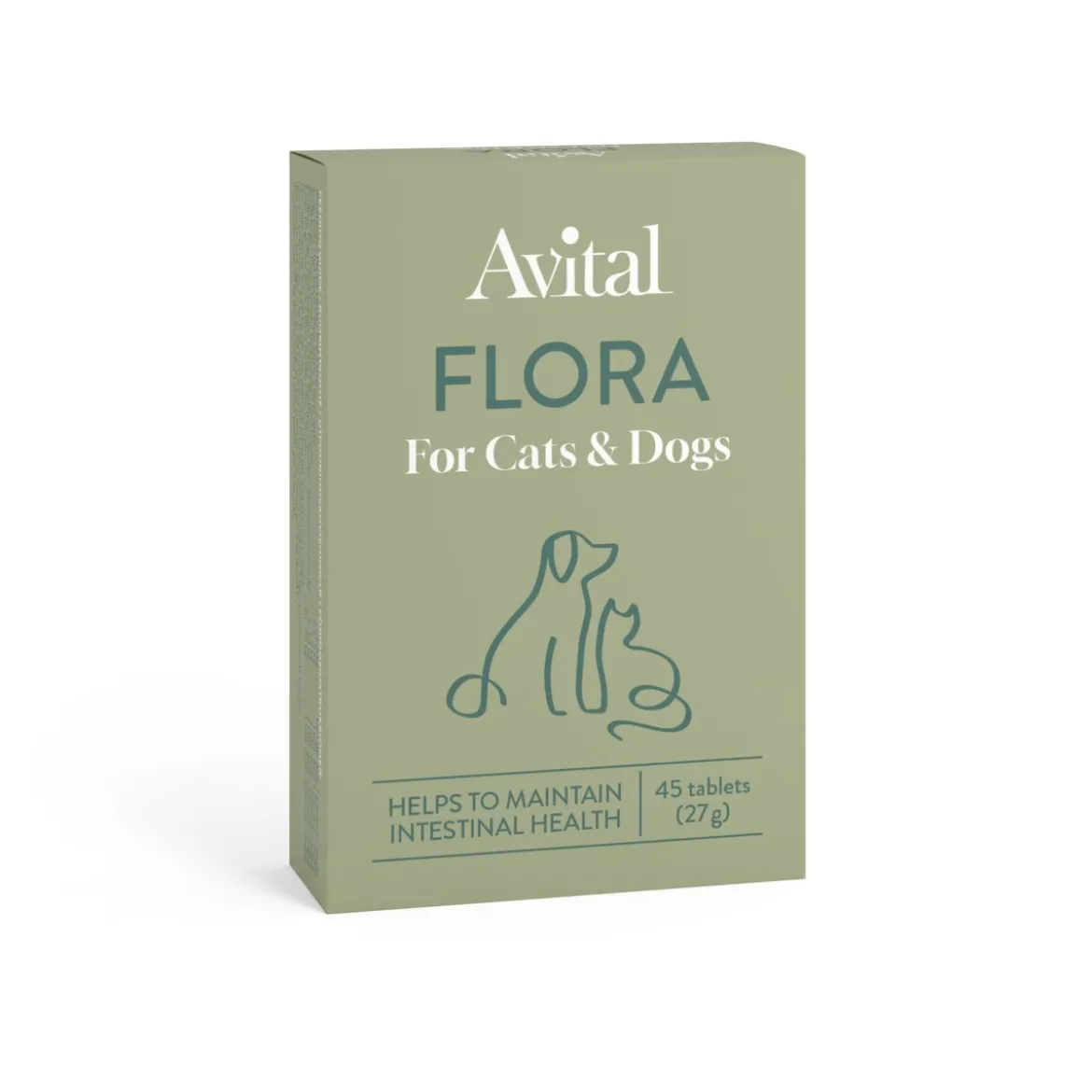 Avital Flora Kosttillskott för Hund & Katt 45 Tabletter