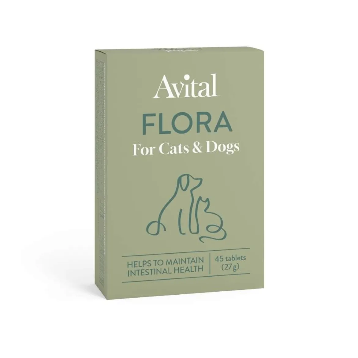 Avital Flora Kosttillskott för Hund & Katt 45 Tabletter