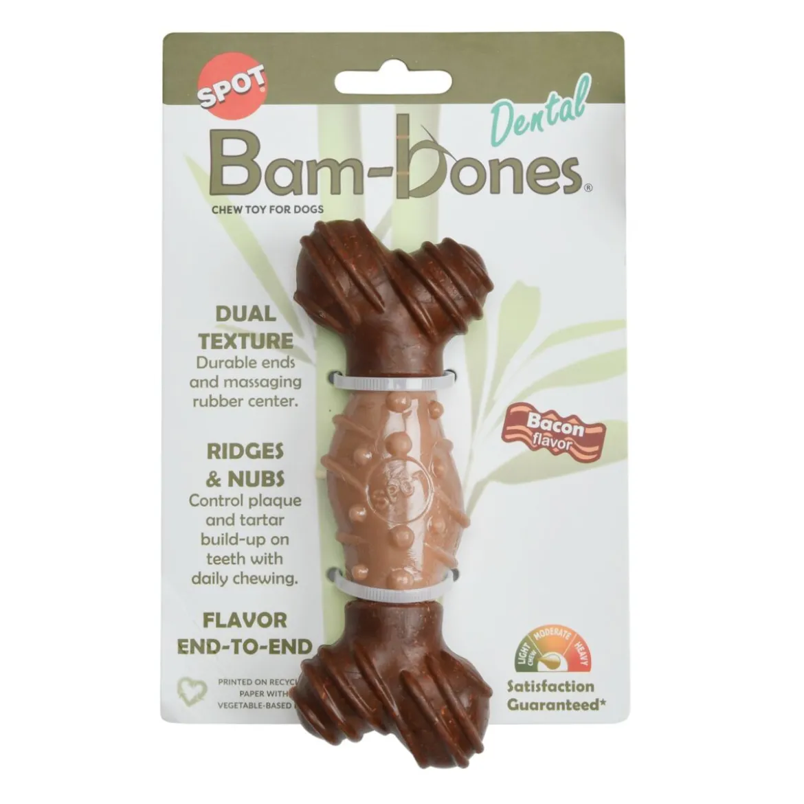 Bam-Bones Dental Bone Bacon Tuggleksak till Hund 14,5 cm