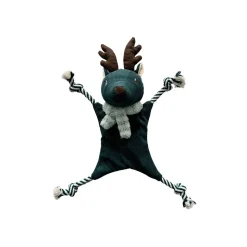 Bark-a-Boo Evergreen Platt Hjort med Rep 43 cm