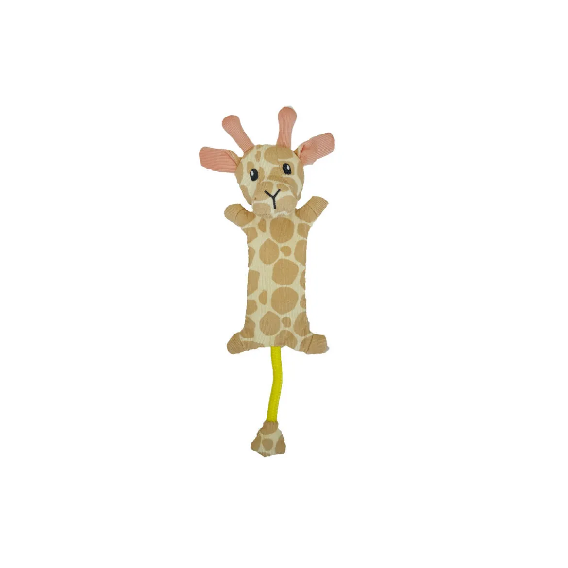 Bark-a-Boo Wild World Platt Giraff med Repsvans Mjukisdjur till Hund 32 cm