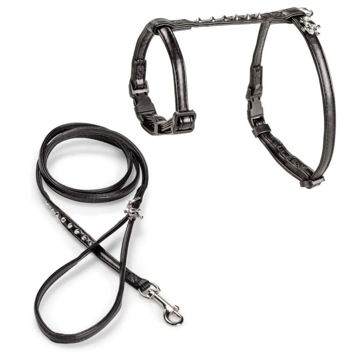 Basic Cat Rebel Sele + Koppel Svart