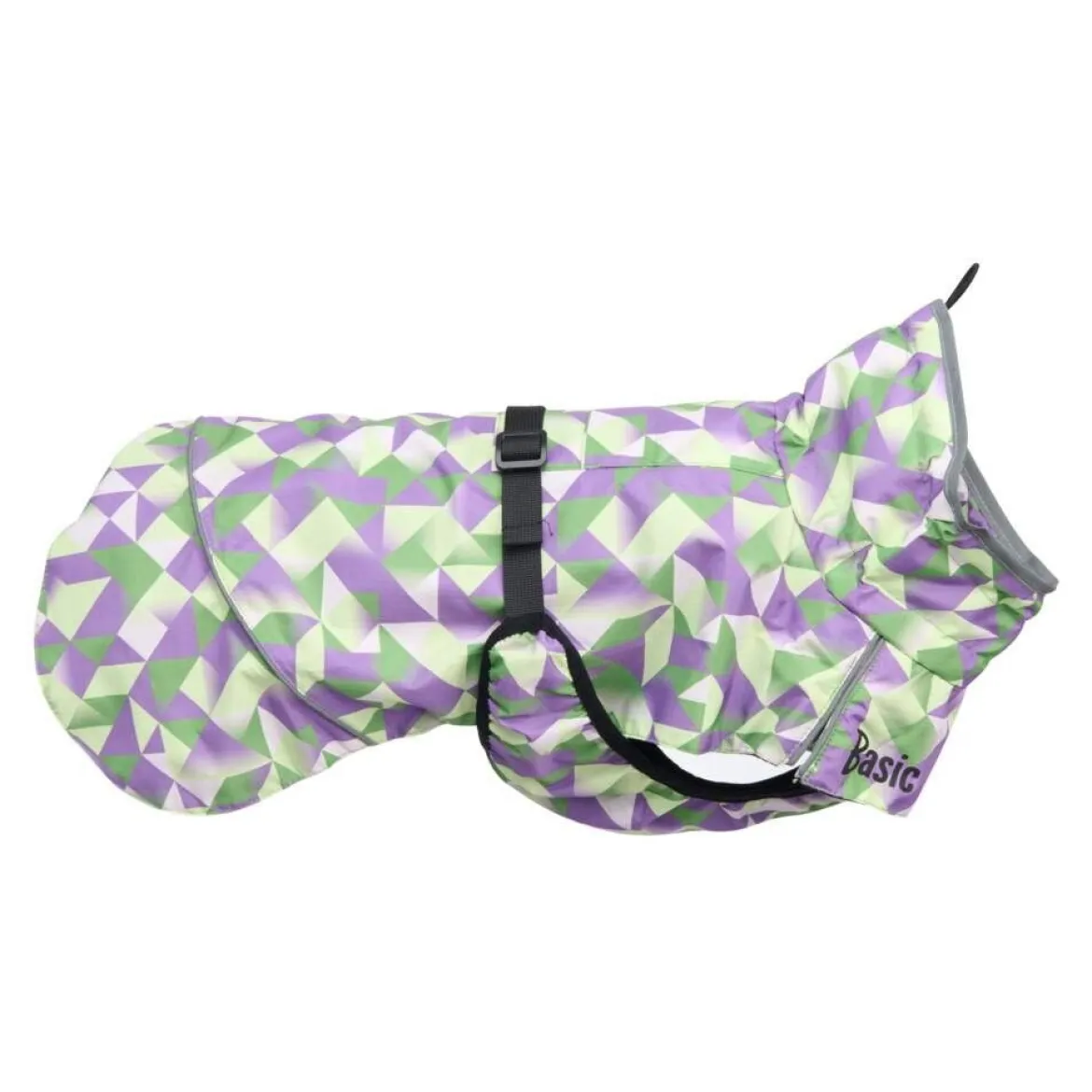 Basic Oceanic Regntäcke till Hund Lila/Grön