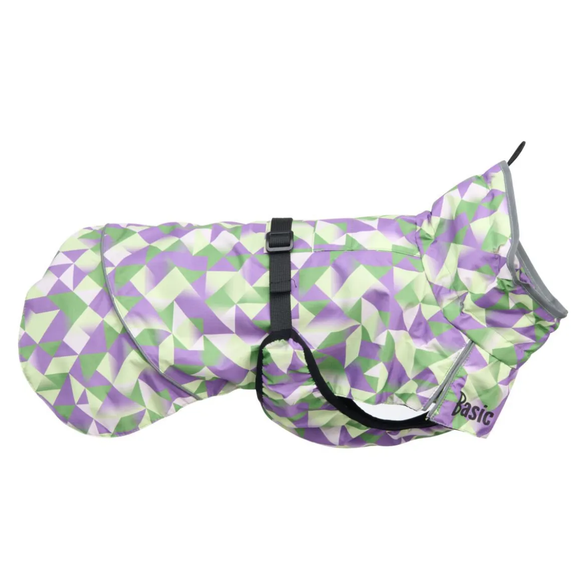 Basic Oceanic Regntäcke till Hund Lila/Grön