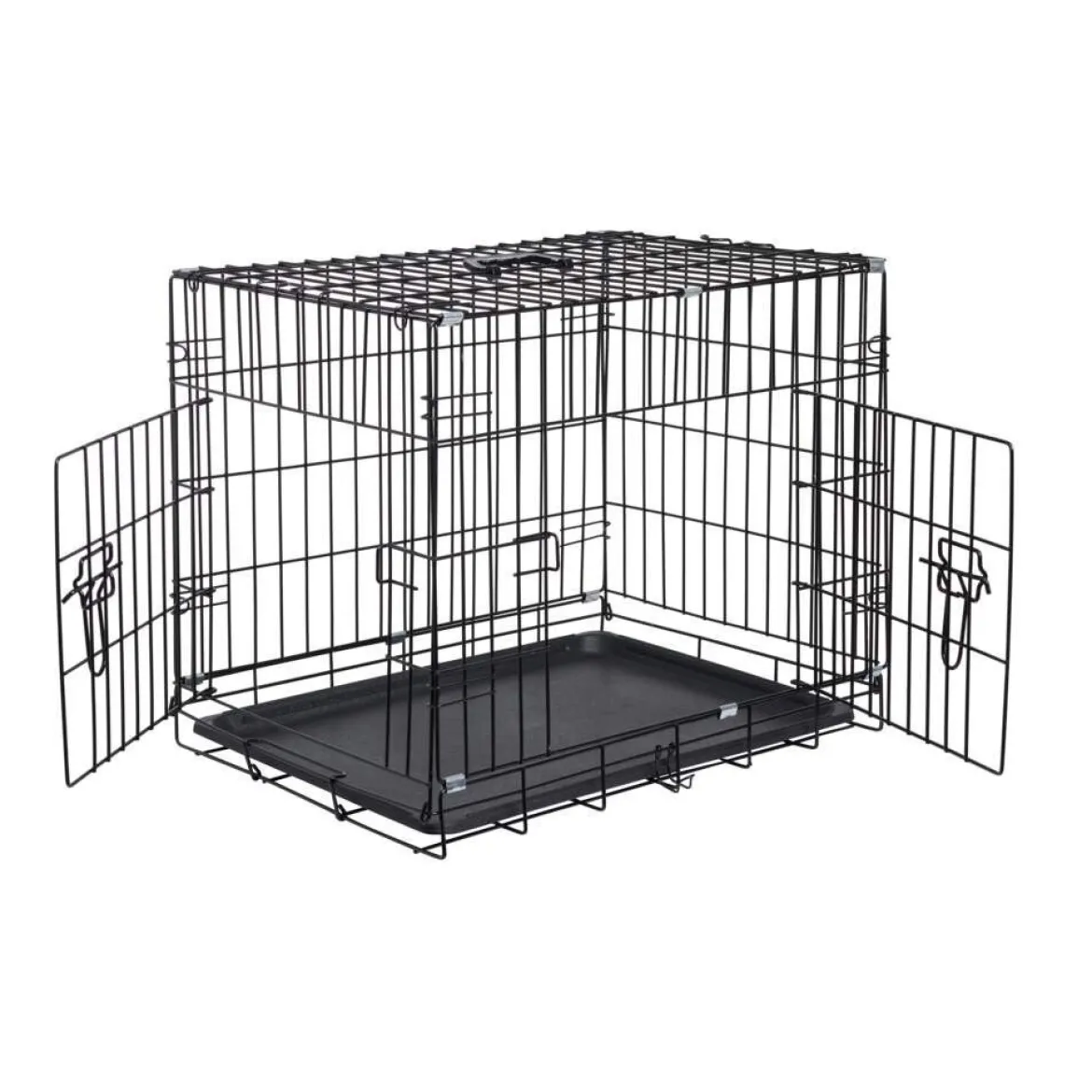 Basic Sturdy Hundbur Metall Svart