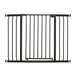 Basic Sturdy Hundgrind Bred Svart 76 x 99 - 105,5 cm