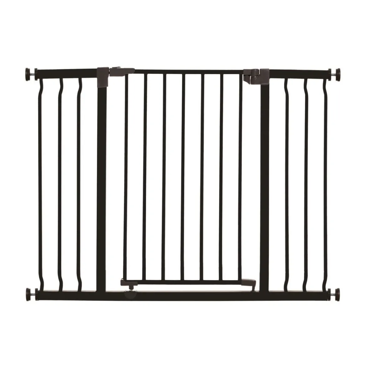 Basic Sturdy Hundgrind Bred Svart 76 x 99 - 105,5 cm