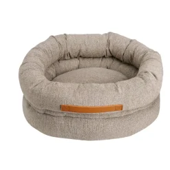 Basic WellB Ortopedisk Donut Bädd till Hund & Katt Grå/Grön