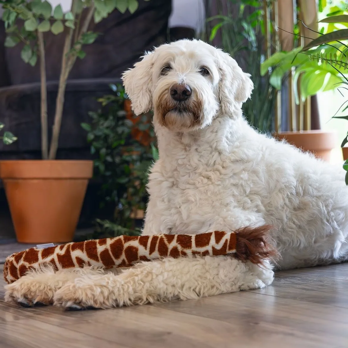 Beeztees Jungle Hundleksak Giraffsvans 50 cm