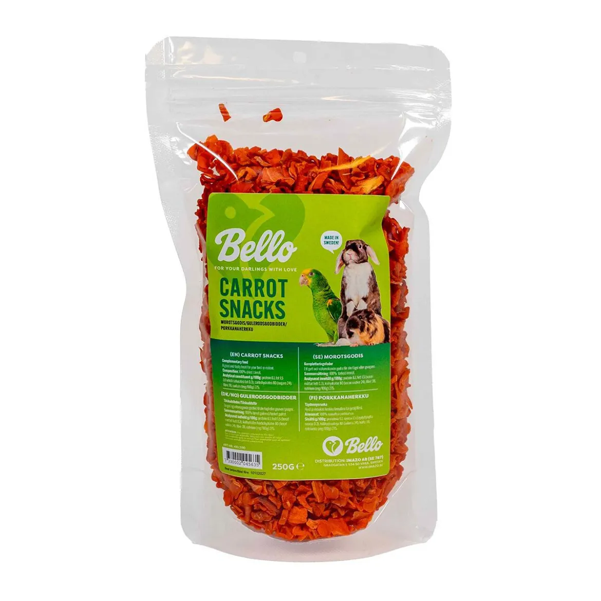 Bello Morotsgodis till Smådjur & Fågel 250 g