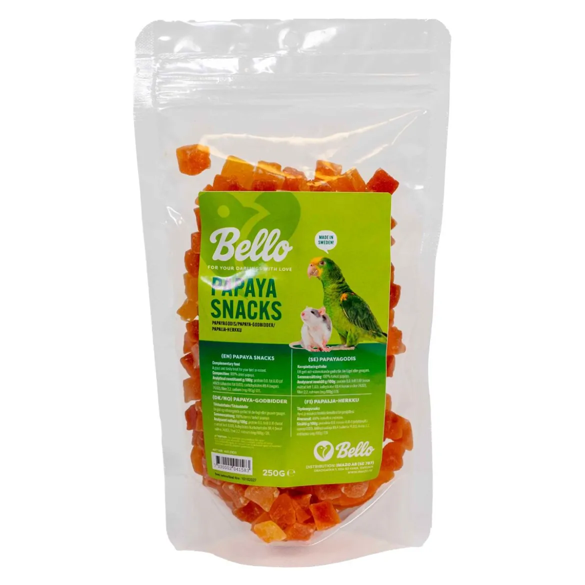Bello Papayagodis till Smådjur & Fågel 250 g