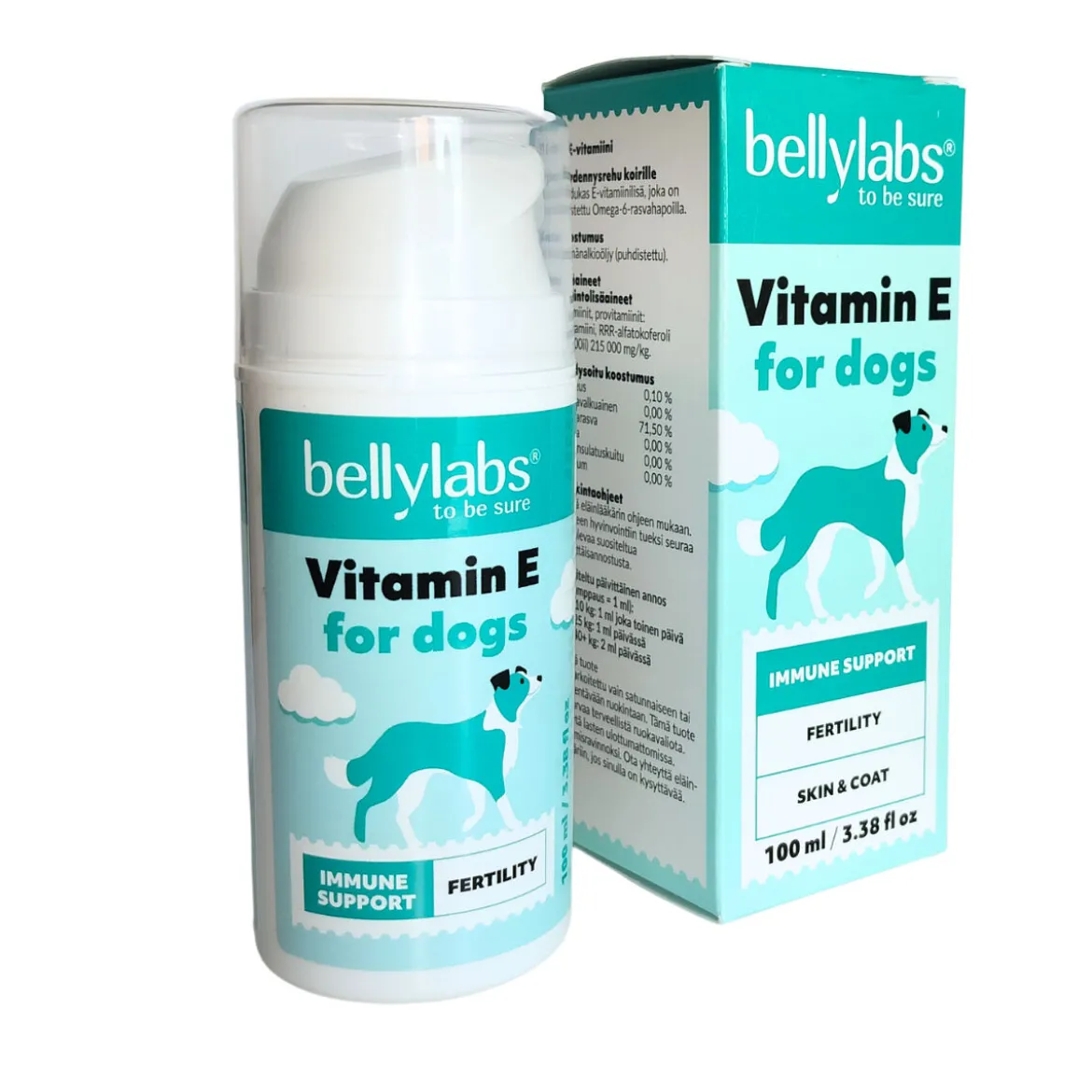 Bellylabs Vitamin E för Hund 100 ml