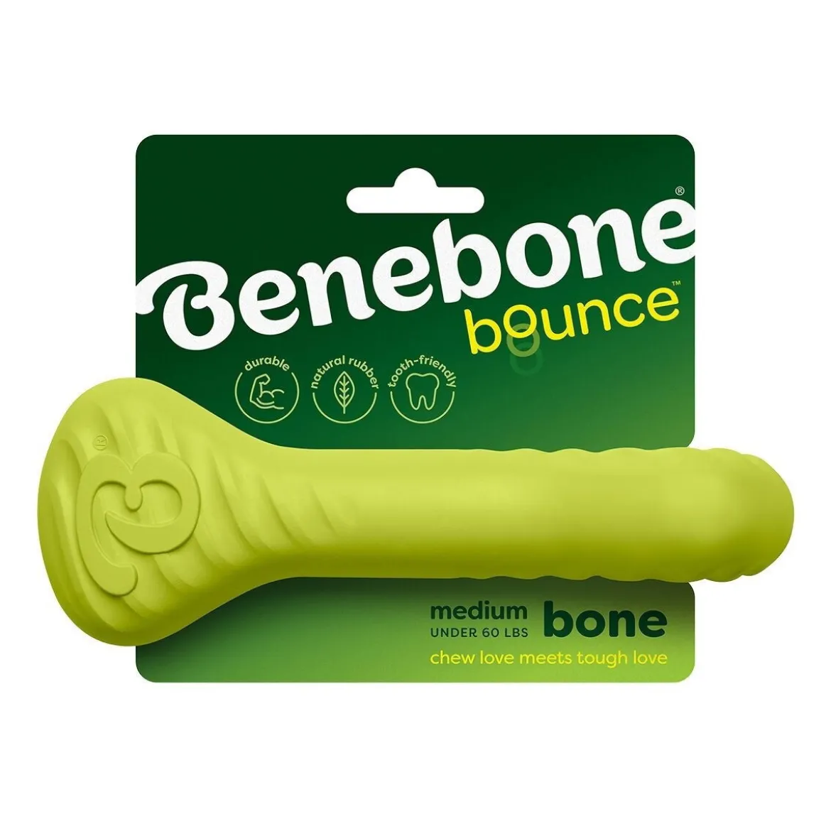 Benebone Bounce Bone Tuggleksak i Gummi