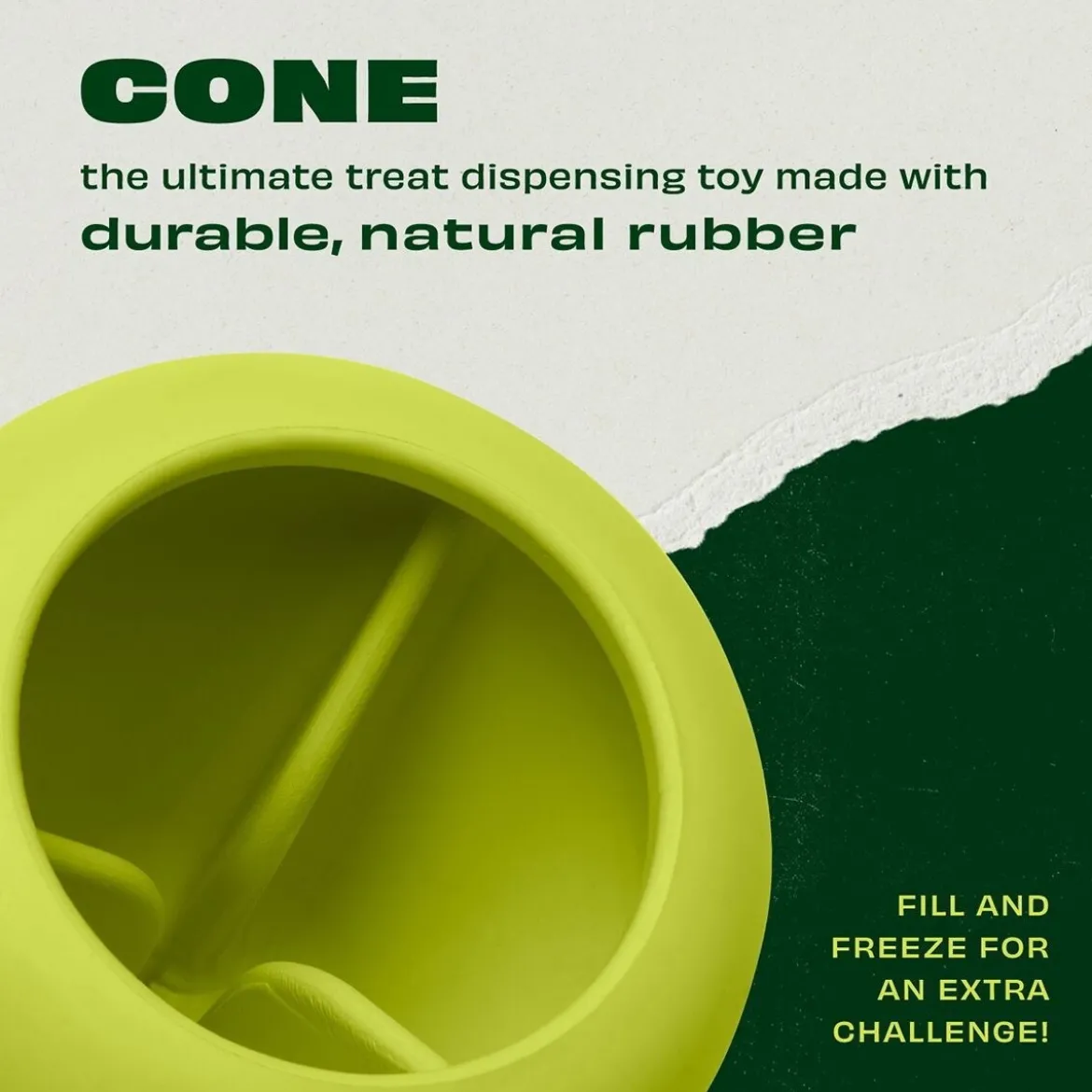 Benebone Bounce Cone Aktiveringsleksak i Gummi