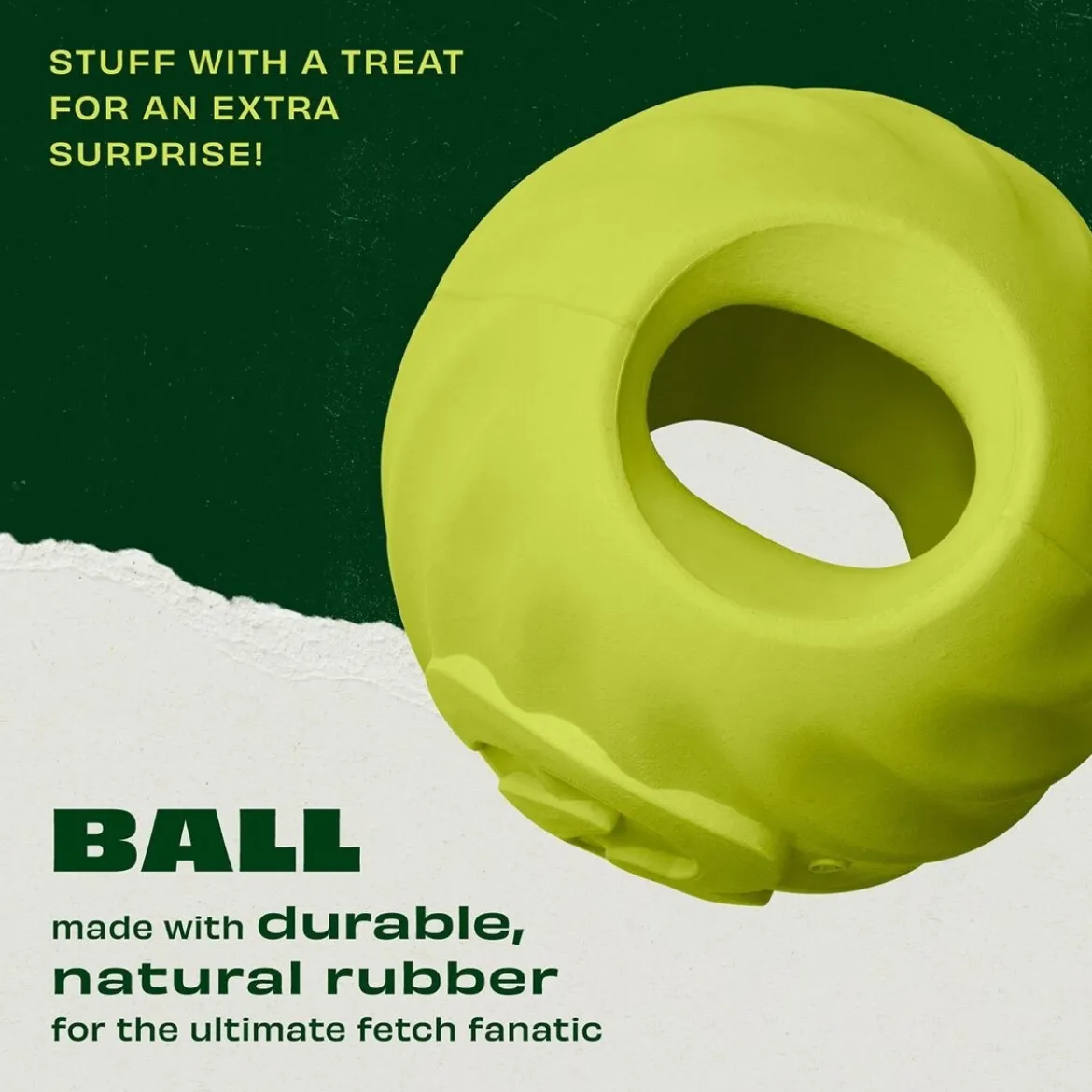 Benebone Bounce Hundboll i Gummi