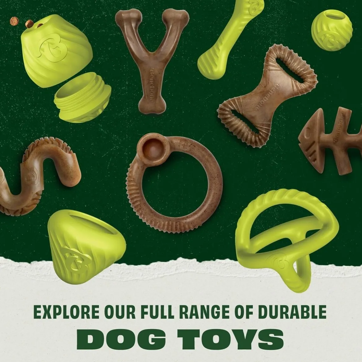 Benebone Bounce Hundboll i Gummi