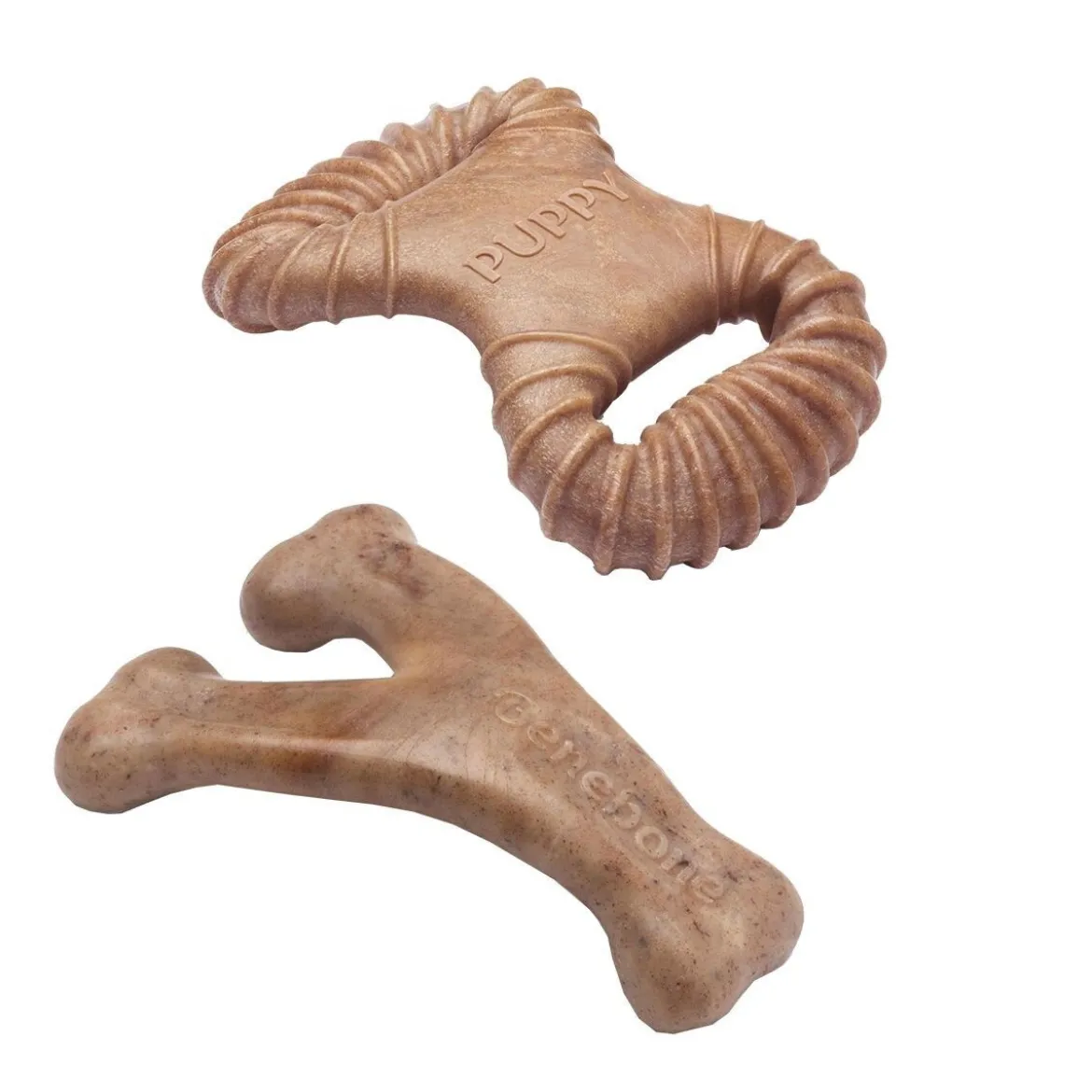 Benebone Dentaltugg/Wishbone Hundben i Nylon för Valp Bacon 2-pack XS