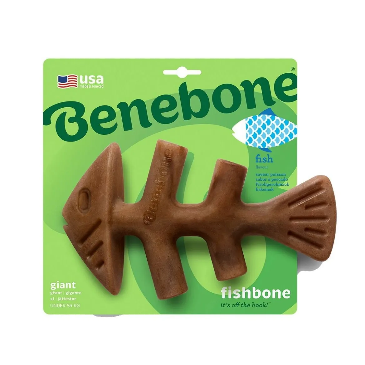 Benebone Fiskben i Nylon med Smak av Lax