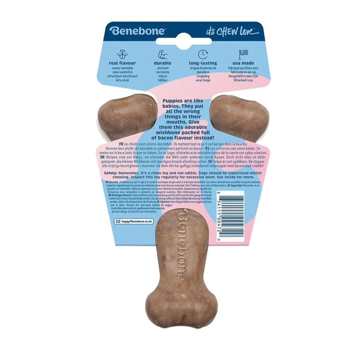 Benebone Puppy Wishbone Bacon