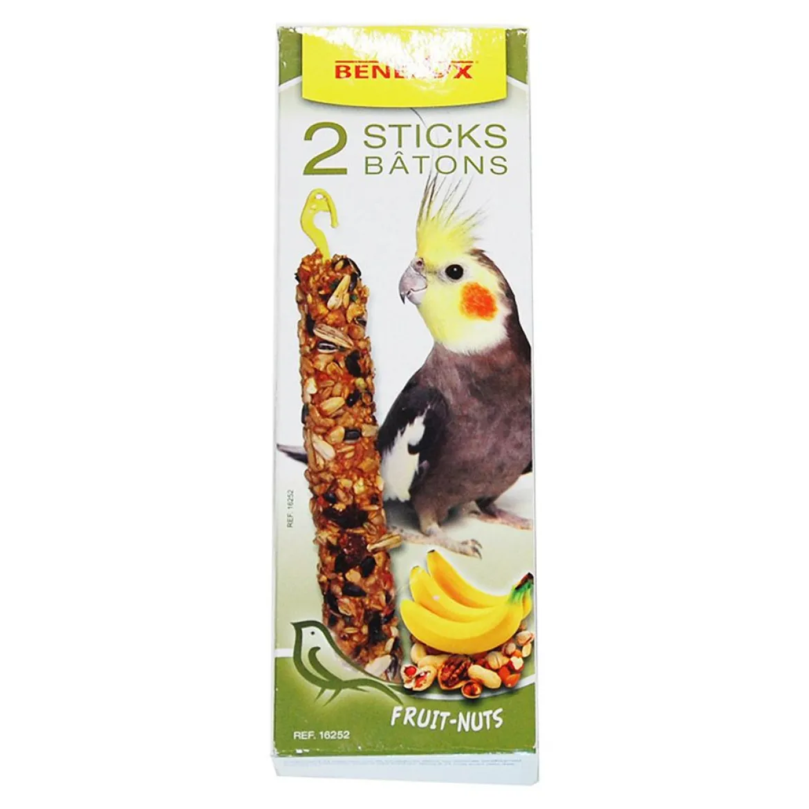 Benelux Nöt- & banansticks till Nymfparakiter 2 x 55 g