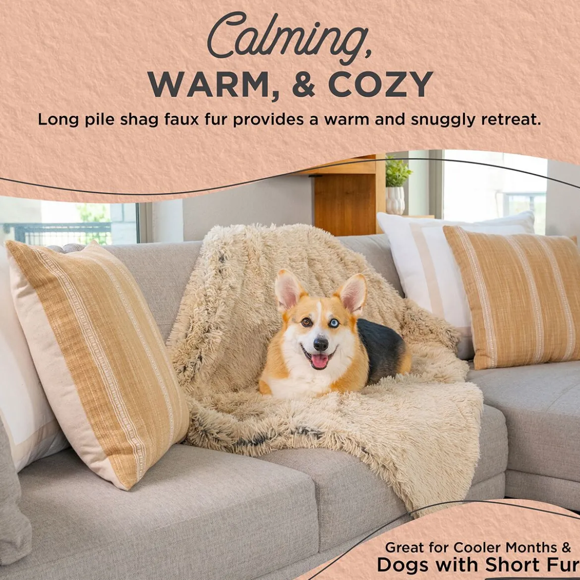 Best Friends By Sheri Mysig Hundfilt Beige