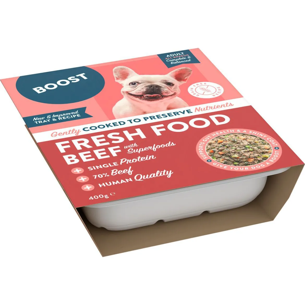 Boost Fresh Beef Färsklagat Hundfoder 400 g