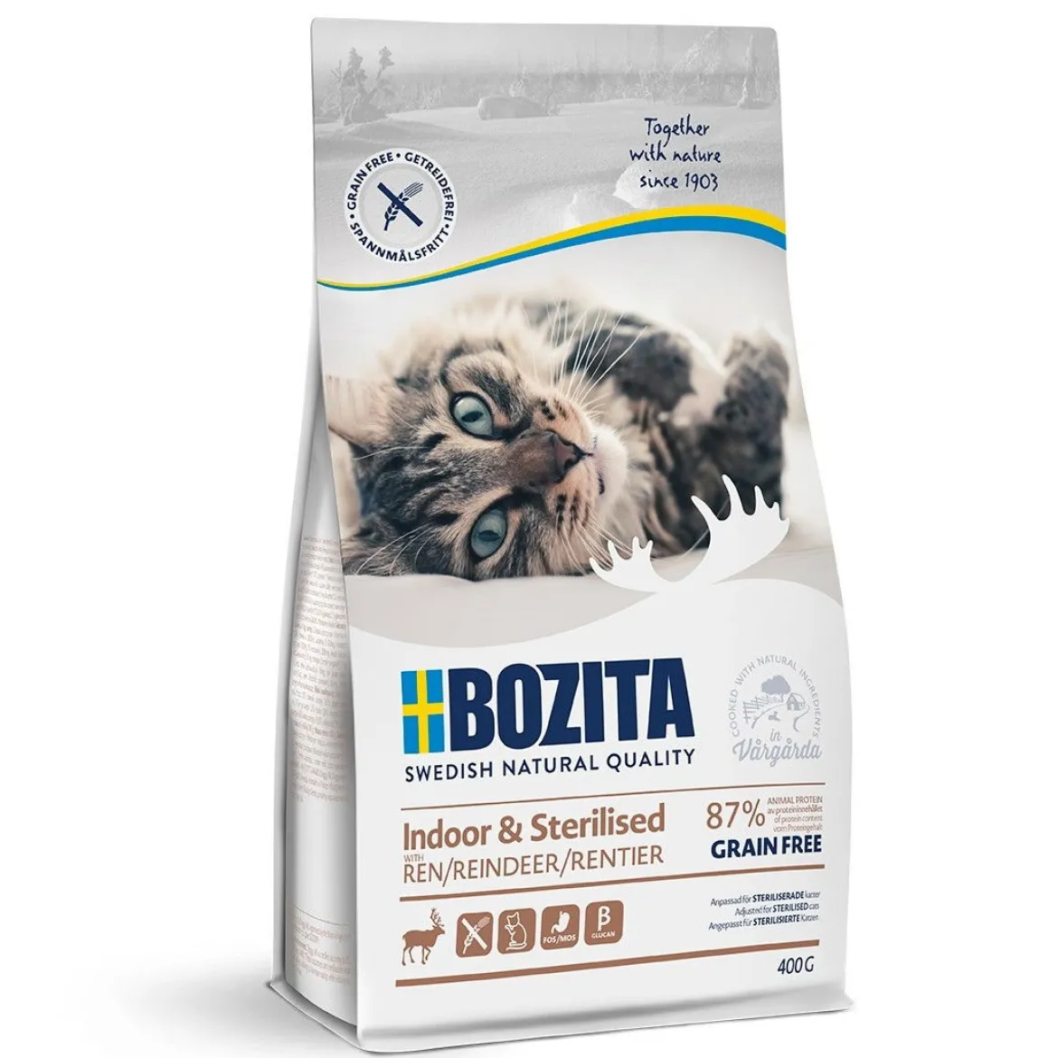 Bozita Indoor & Sterilised Grain free Reindeer
