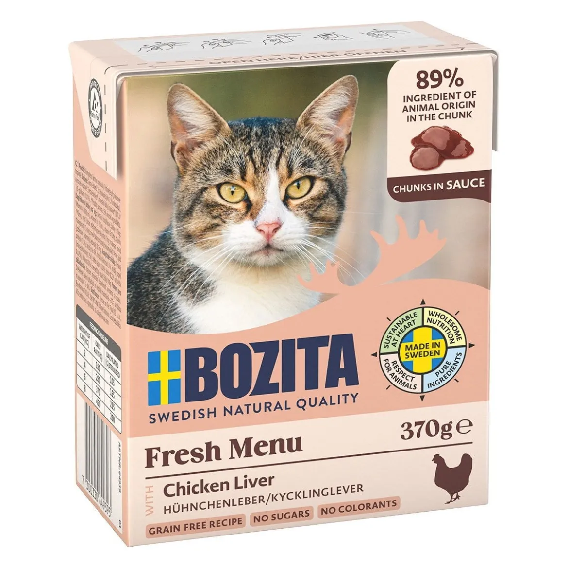 Bozita Kycklinglever Bitar i sås 370 g