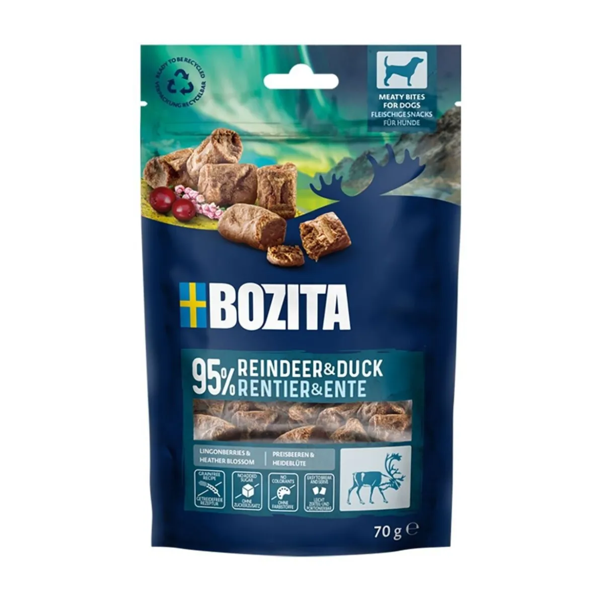 Bozita Meaty Bites Hundgodis Ren & Anka 70g