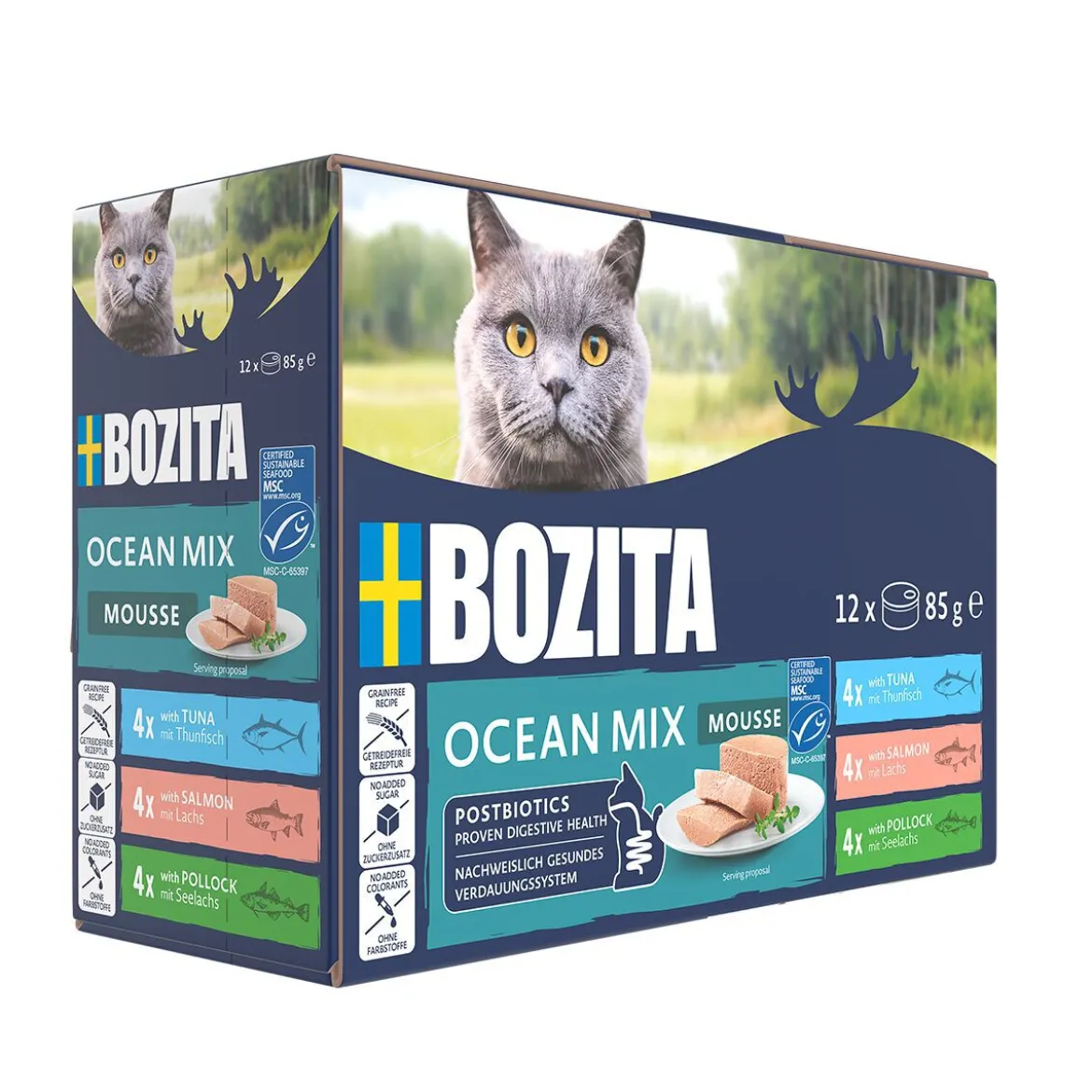 Bozita Mousse Våtfoder till Katt Ocean Mix 12x85 g