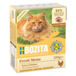 Bozita Sterilised Extra Kyckling Bitar i sås 370 g