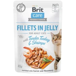 Brit Care Cat Adult Kalkon & Räkor i Gelé 85 g