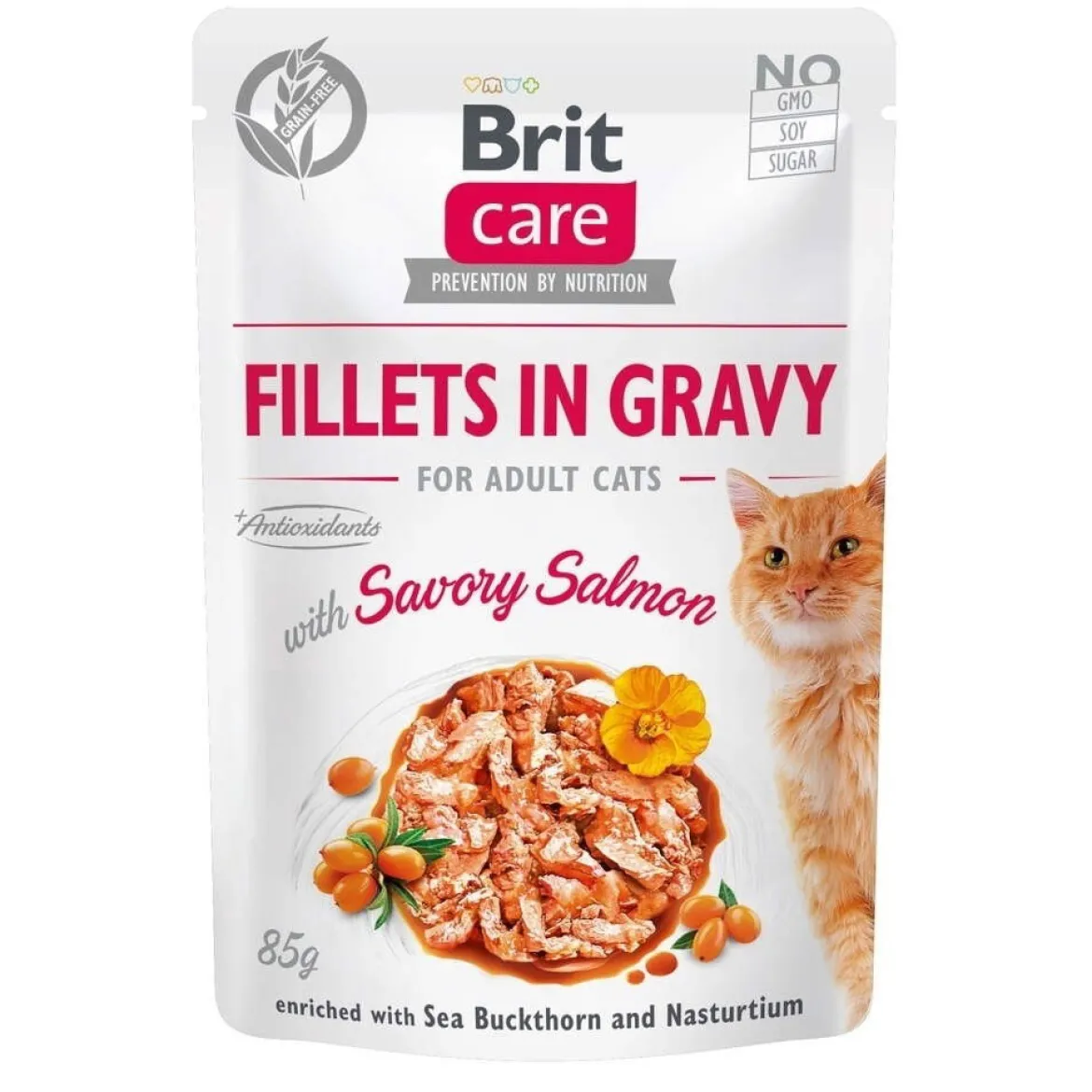 Brit Care Cat Adult Lax i Sås 85 g
