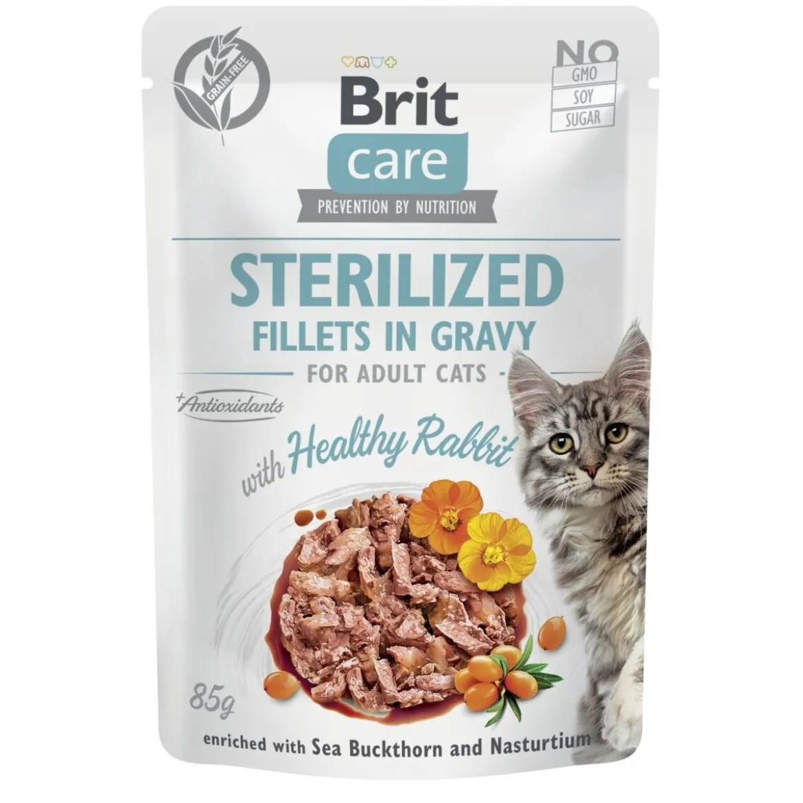 Brit Care Cat Adult Sterilized Kanin i Sås 85 g