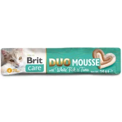 Brit Care Cat Creamy Duo Mousse Whitefish & Tuna Flytande Kattgodis 4x14 g