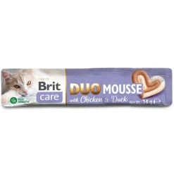 Brit Care Cat Creamy Duo Mousse Chicken & Duck Flytande Kattgodis 4x14 g