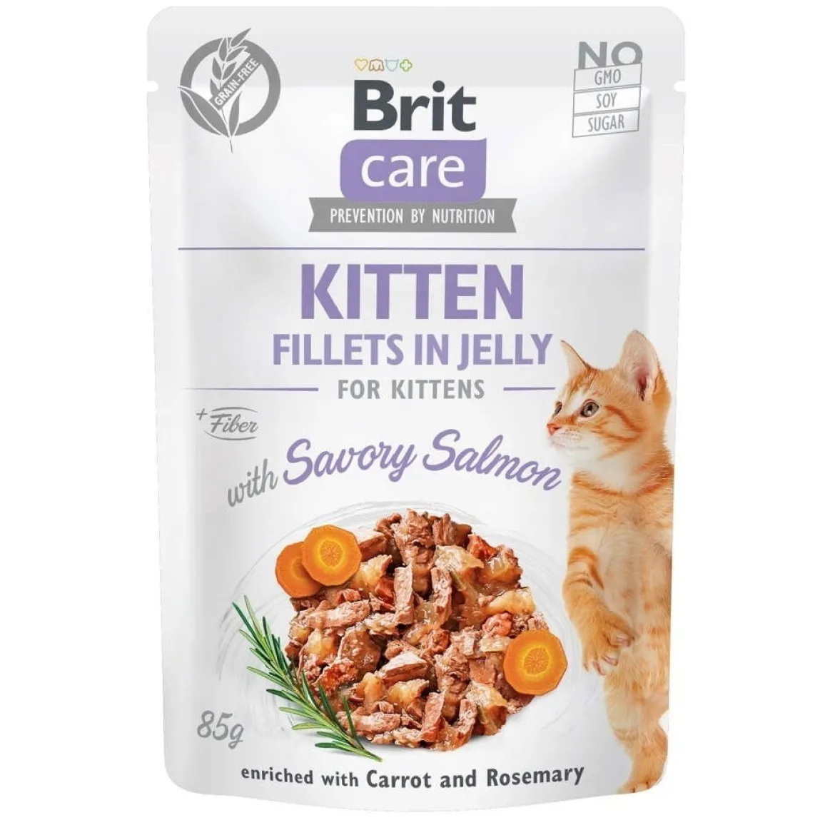 Brit Care Cat Kitten Lax i Gelé 85 g