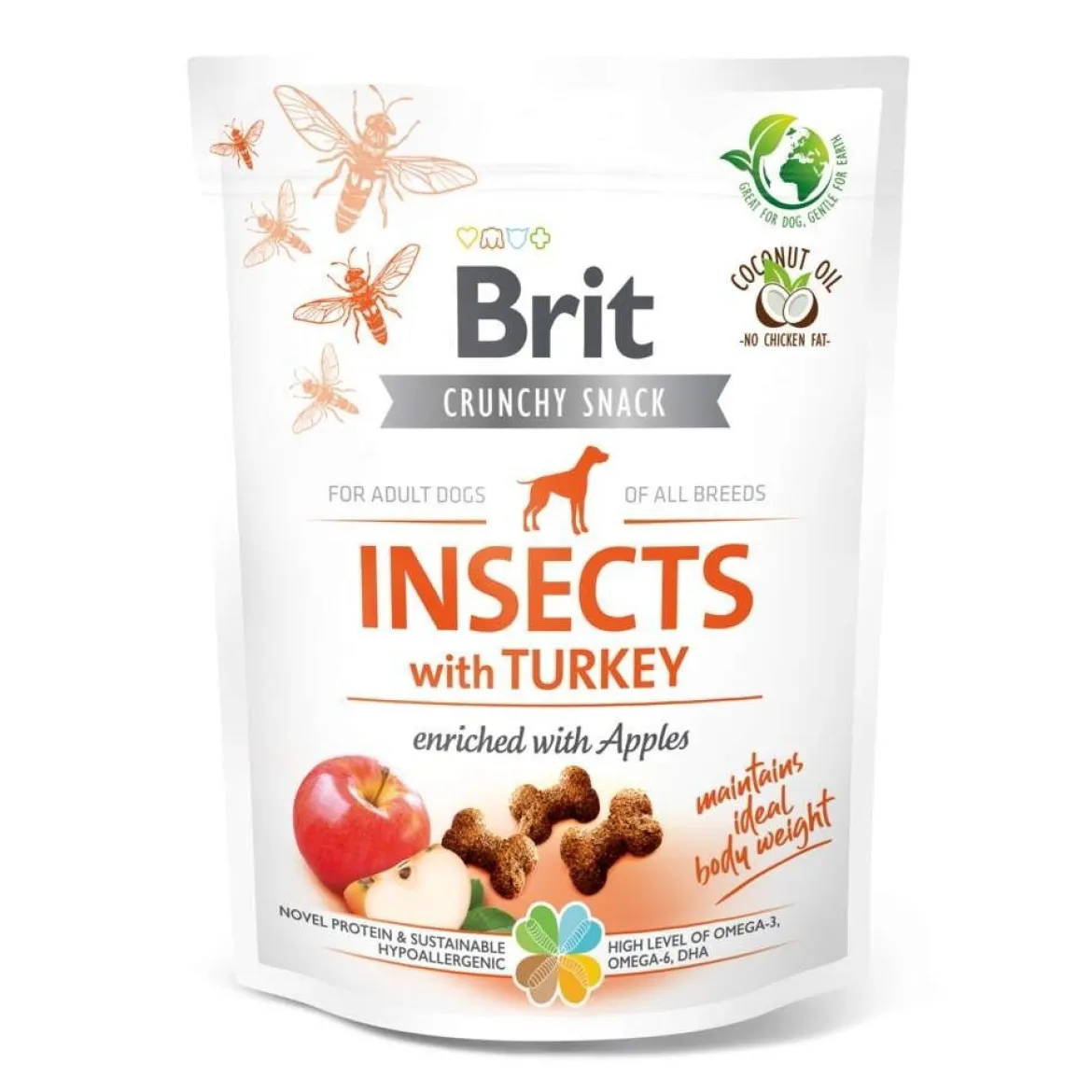 Brit Care Crunchy Snack Insects Turkey 200 g